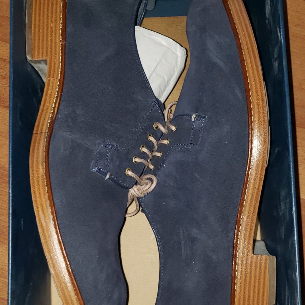 Cole Haan Mens Shoes Zerogrand Blue Suede sz 10.5